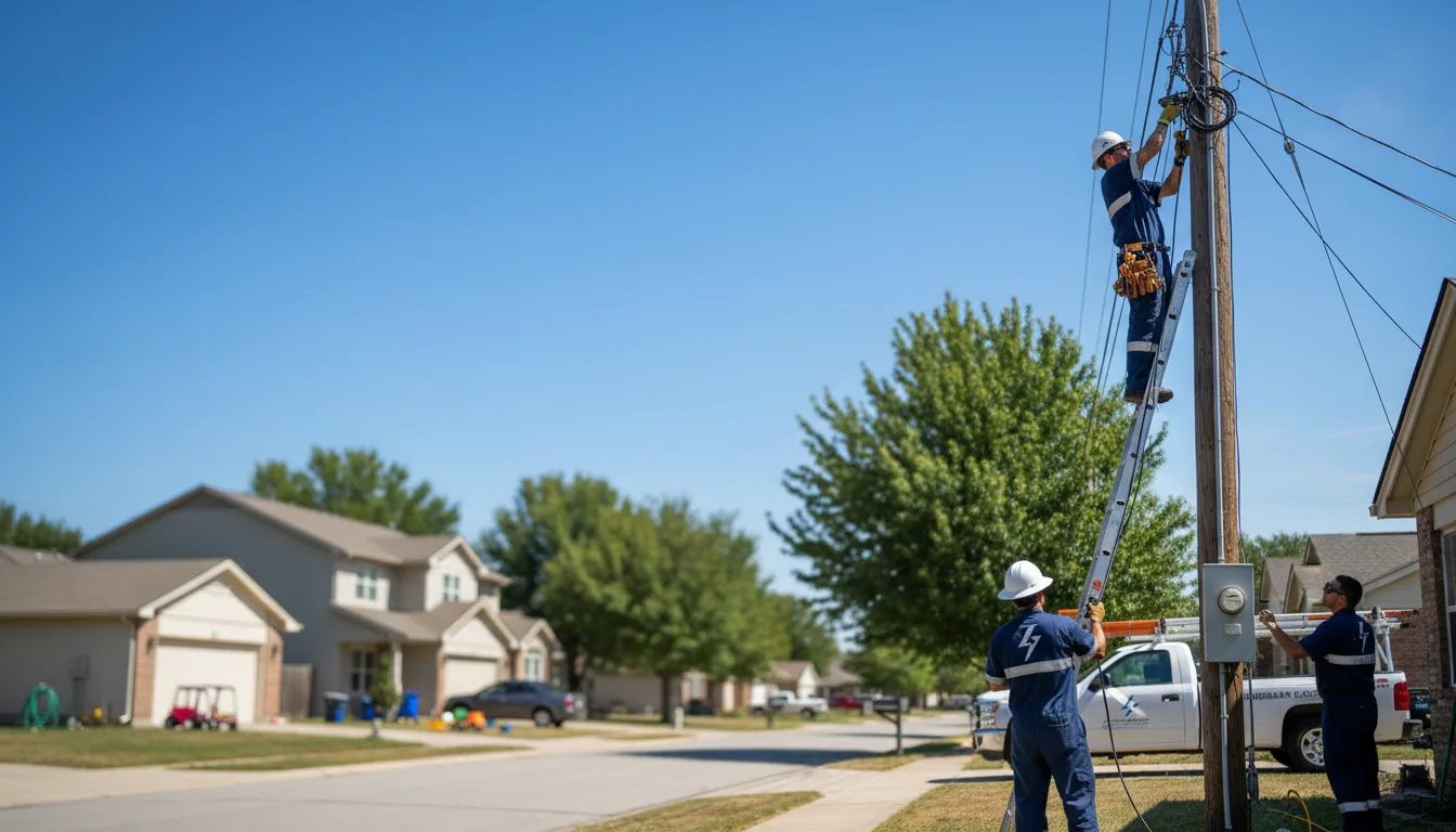 Residential electrician providing installation services in Montrose, SD